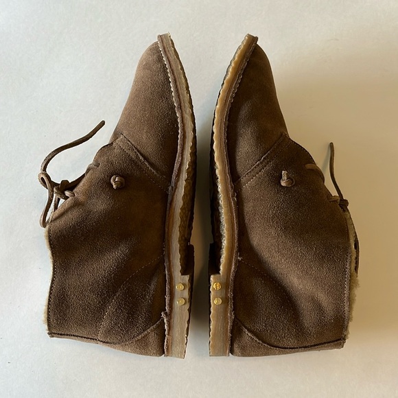 BEEK Penguin Genuine Shearling Lined Chukka Boot In Pecan - Women’s 11 - Picture 3 of 12